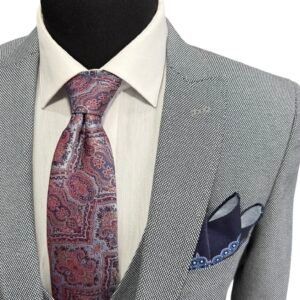 Alternative view of Costum bărbătesc Amalfi slim fit texturat