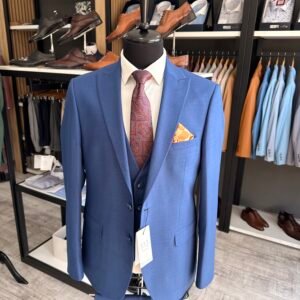 Costum bărbătesc Lucas albastru slim fit