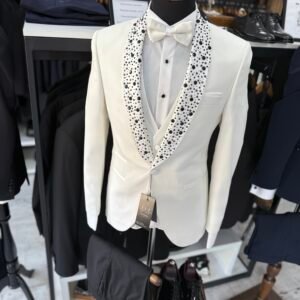 Alternative view of Costum bărbătesc de ceremonie Antonio slim fit