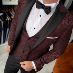 Alternative view of Costum bărbătesc de ceremonie Adriano slim fit