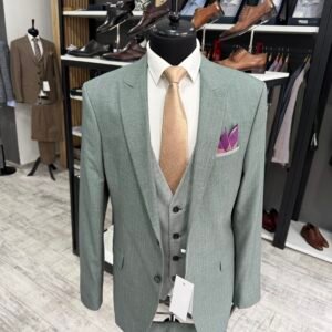 Costum bărbătesc Cortina verde slim fit
