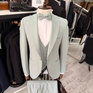 Costum bărbătesc de ceremonie verde Cristiano slim fit