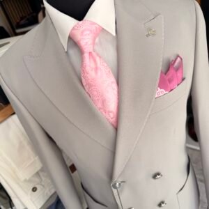 Alternative view of Costum bărbătesc Benjamin gri double-breasted slim fit