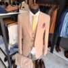 Costum bărbătesc Ethan bej slim fit