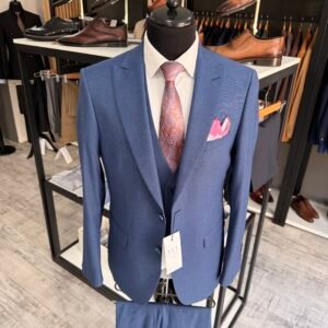 Costum bărbătesc Edward albastru slim fit