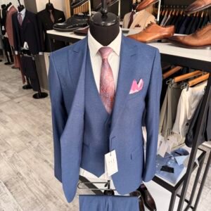 Alternative view of Costum bărbătesc Edward albastru slim fit