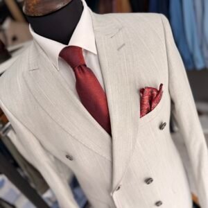 Alternative view of Costum bărbătesc Phillip gri double-breasted slim fit