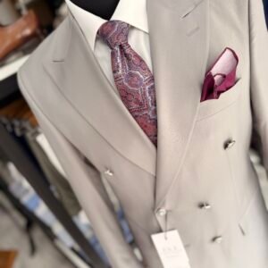 Alternative view of Costum bărbătesc Winston gri double-breasted slim fit