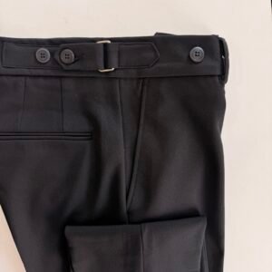Alternative view of Pantaloni Negri cu Ajustare Laterală – Modern Fit