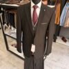 Costum bărbătesc Austin negru slim fit