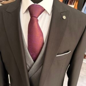 Costum bărbătesc Austin negru slim fit - Image 3