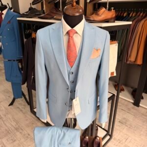 Costum bărbătesc Jack albastru slim fit