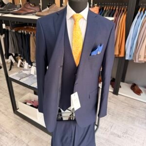 Costum bărbătesc Mason bleumarin slim fit - Image 2